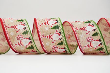 Christmas Waving Gnome Ribbon - Christmas Waving Gnome Ribbon